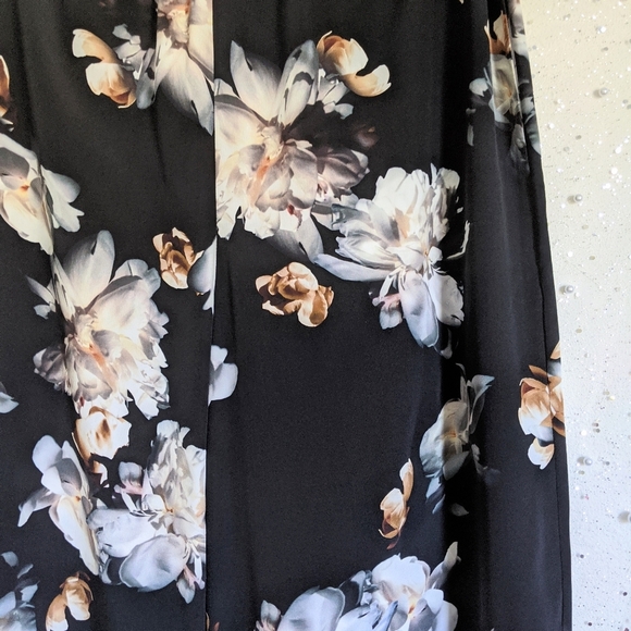 Vince Peony Floral Print Silk Culottes Pants L - Picture 4 of 4